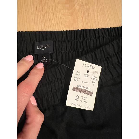 J.Crew Linen-Cotton Blend Drawstring Pant - Picture 7 of 7